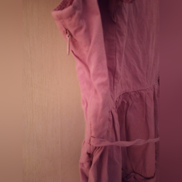 Mauve Ruffled Tie Back Dress - Picture 4 of 4
